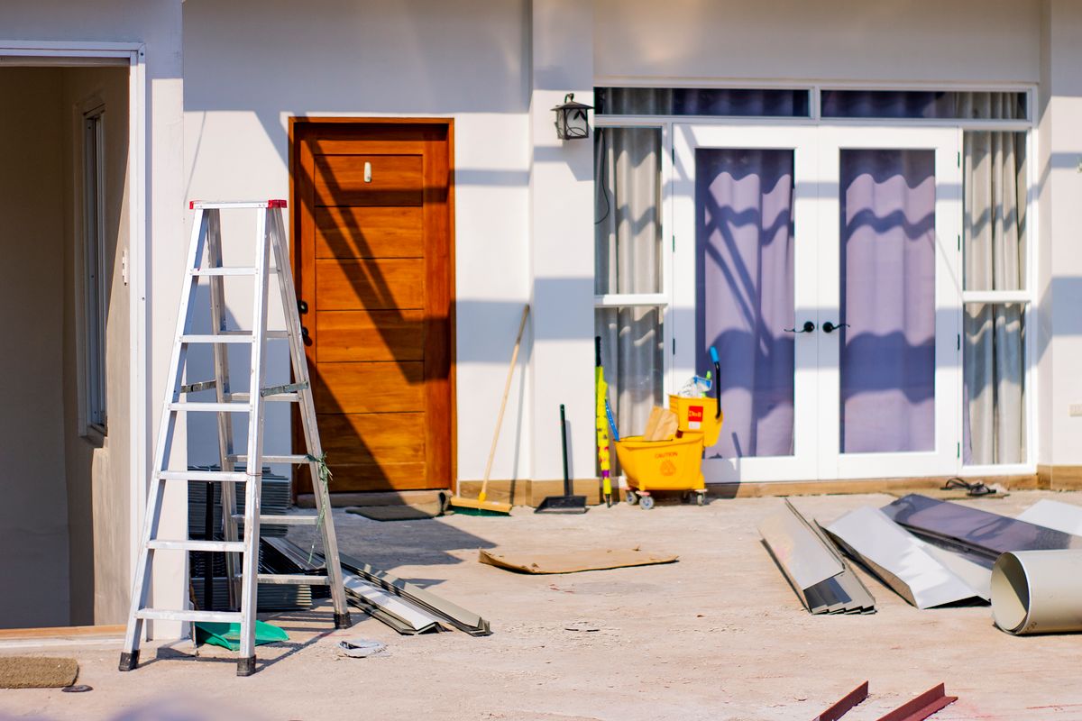 Residential property during a Clearway Solutions project